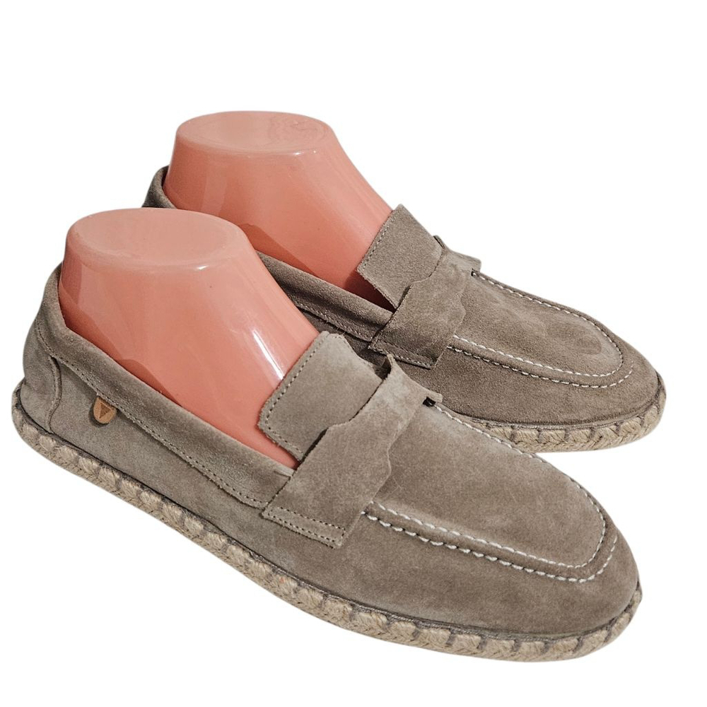 VERBENAS Tan Women's Genuine Leather Suede Flats Shoes Penny Loafers Sz 8